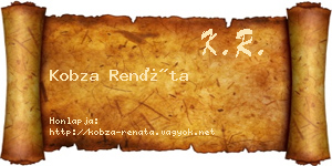 Kobza Renáta névjegykártya